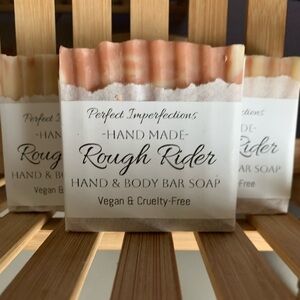 Rough Rider Genuine Leather Hand Body and Bar Soap Handmade